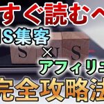 【再現性97%成果実証済みノウハウ公開中】SNS集客×アフィリエイトを３ステップで解説